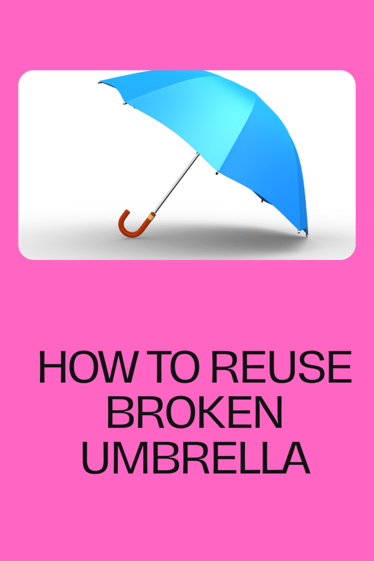 How to Reuse a Broken Umbrella