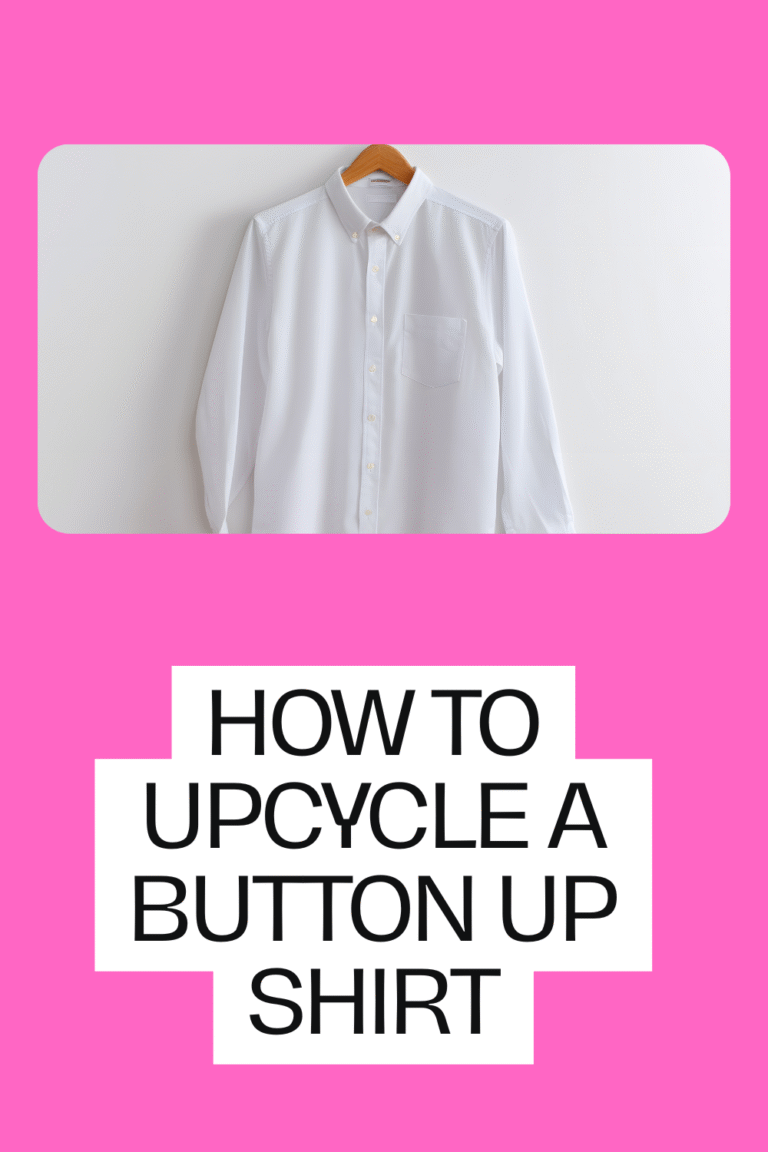 How to Upcycle a Button-Up Shirt