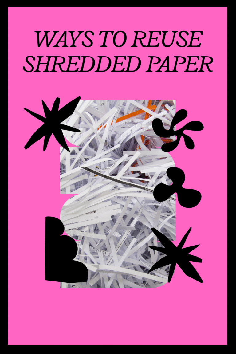 ways to reuse shredded paper