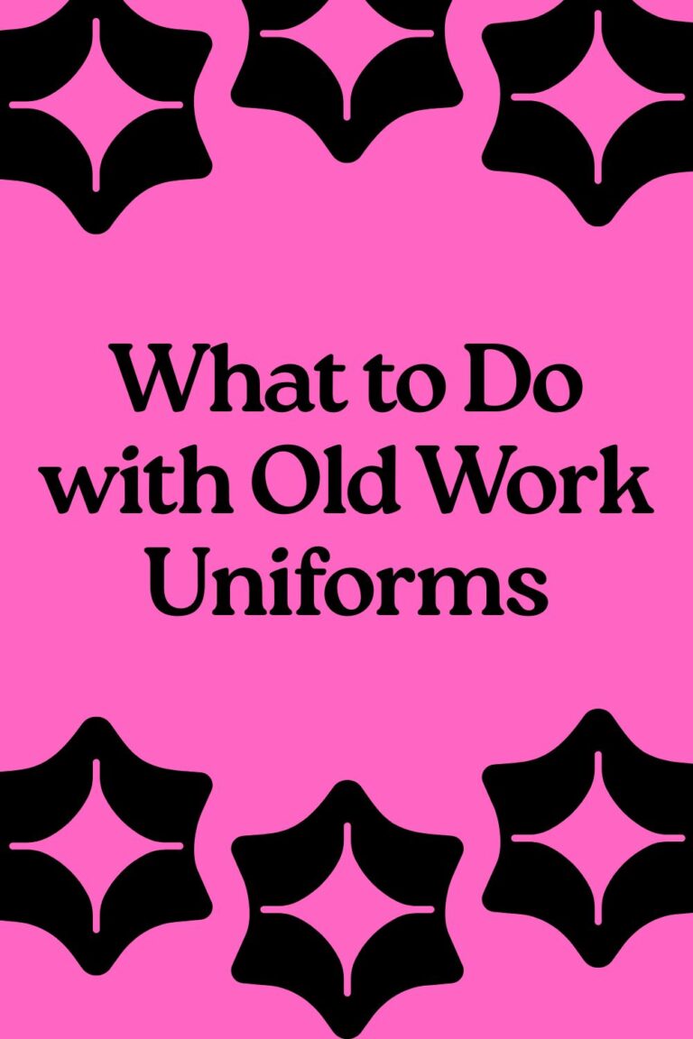 What to Do with Old Work Uniforms