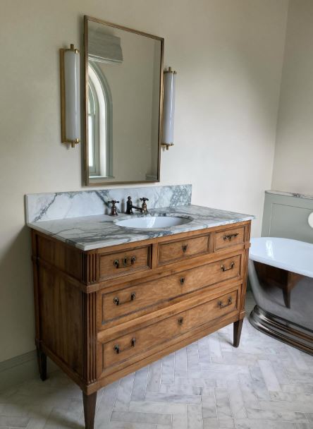 Add a Marble Top to a Tall Wooden Dresser Add a Marble Top to a Tall Wooden Dresser