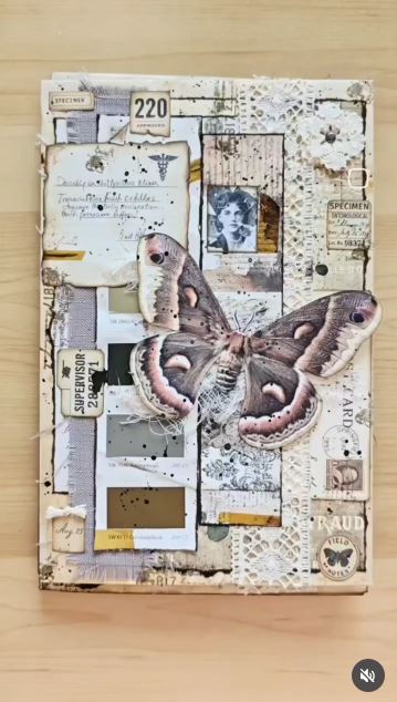 Build a Coffee-Dyed Envelope Collage