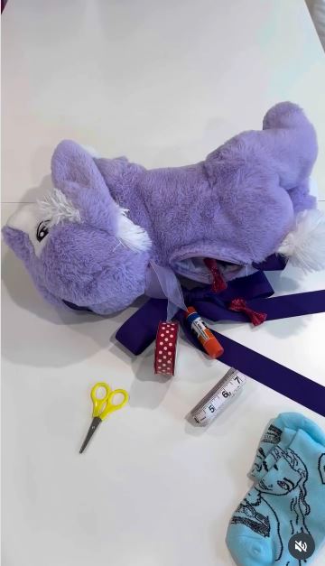 Convert a Plush Teddy Into a Small Handbag