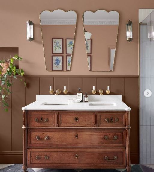 Convert a Wide Antique Dresser into a Double-Sink Vanity Convert a Wide Antique Dresser into a Double-Sink Vanity