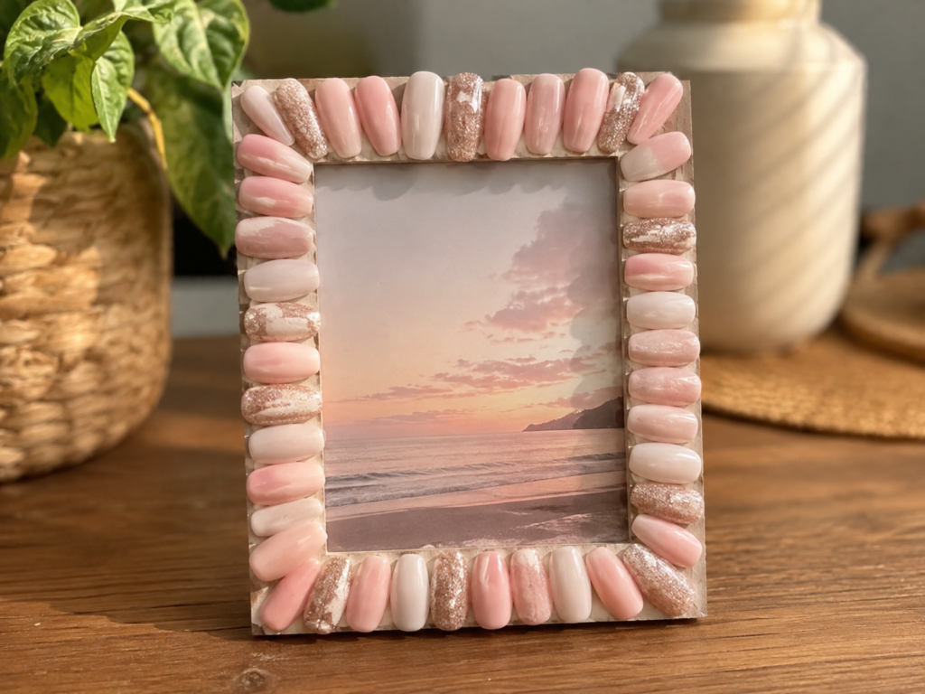 Create a Fake Nail Border on a Photo Frame Create a Fake Nail Border on a Photo Frame
