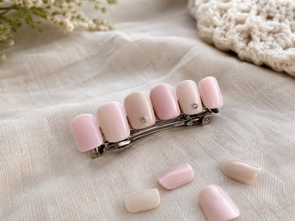 Decorate a Plain Hair Clip With Fake Nails Decorate a Plain Hair Clip With Fake Nails