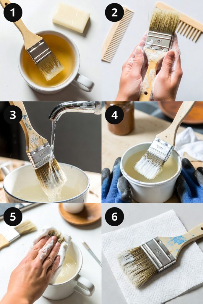 How to Clean Paint Brushes That Are Stiff