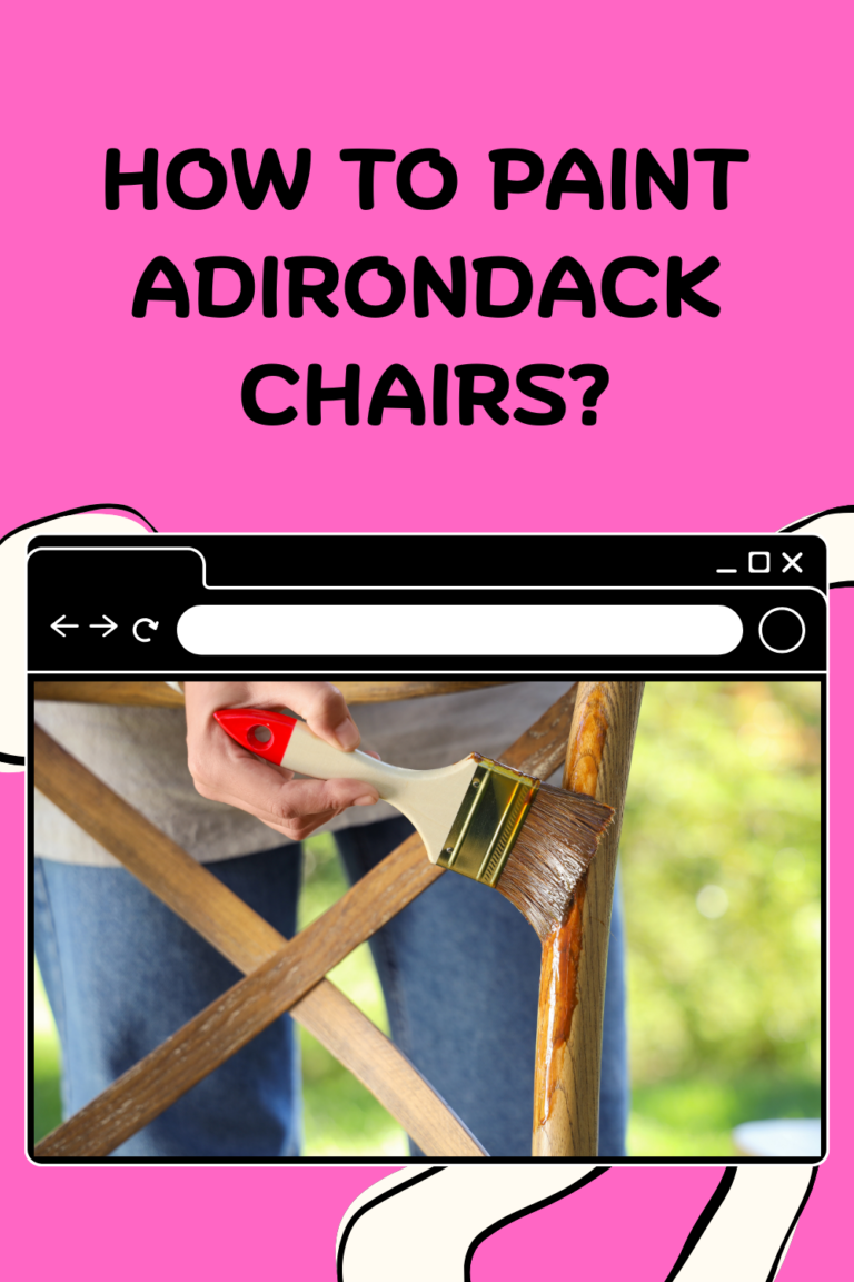 How to Paint Adirondack Chairs