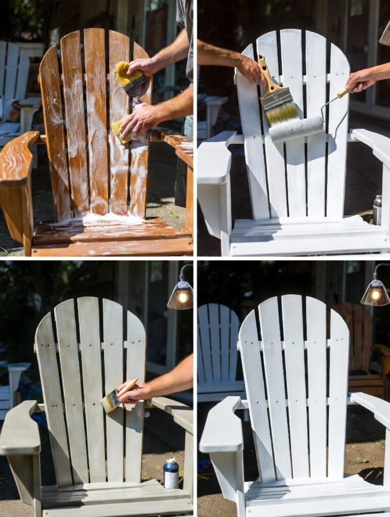 How to Paint Adirondack Chairs