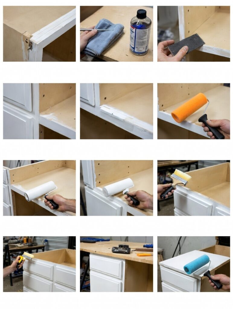 How to Paint Pressed Wood with Laminate on It