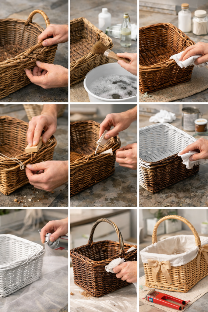 How to Refurbish Wicker Baskets