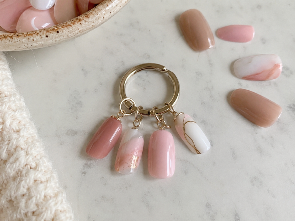 Make a Fake Nail Charm Keychain Make a Fake Nail Charm Keychain