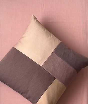 Sew Patchwork Cushion Covers From Hospital Uniforms