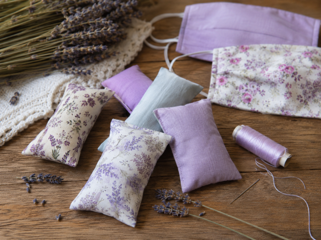 Sew Small Lavender Sachets From Mask Panels Sew Small Lavender Sachets From Mask Panels