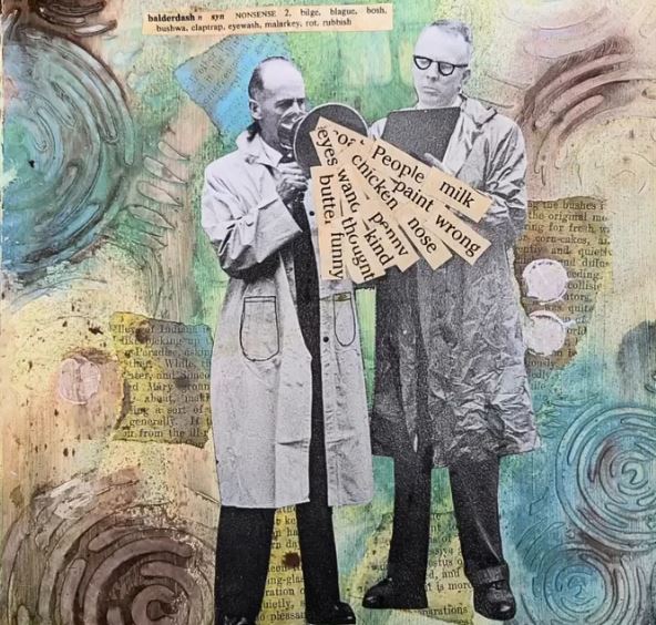 Use Yearbook Faces and Words in a Mixed-Media Journal