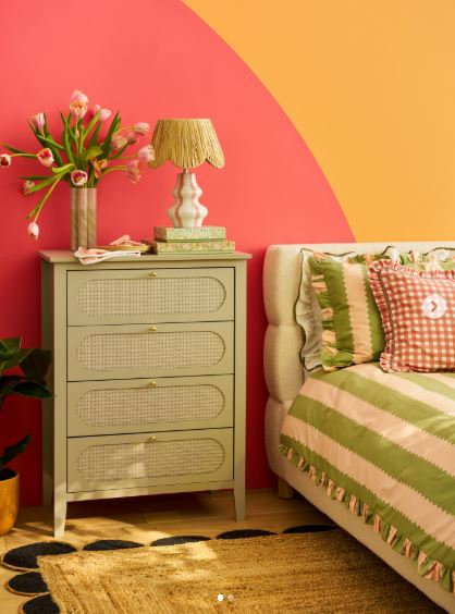 Add Bold Geometric Shapes to a Simple Dresser