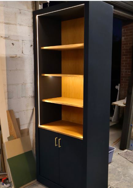Keep the Shelves Warm and Paint the Outer Frame Dark Keep the Shelves Warm and Paint the Outer Frame Dark