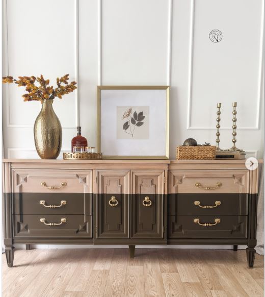 Refresh a Vintage Buffet with a Bold Two-Tone Finish Refresh a Vintage Buffet with a Bold Two-Tone Finish
