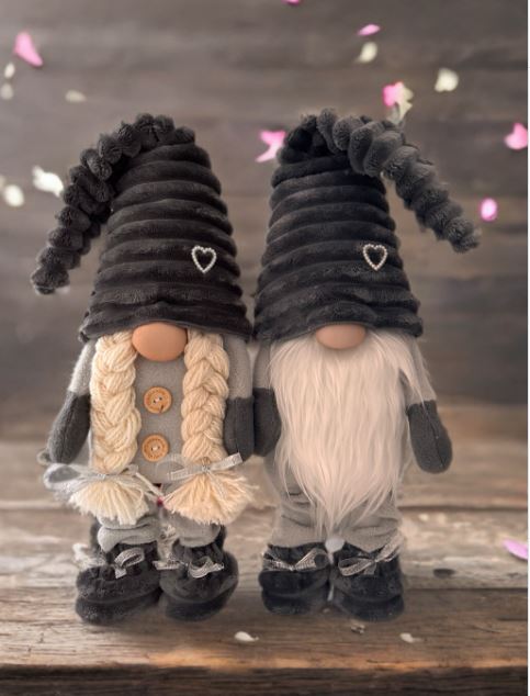 Sew a Coordinated Pair of Soft Grey Gnomes Sew a Coordinated Pair of Soft Grey Gnomes