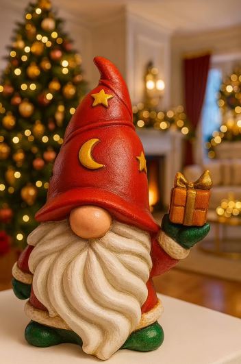 Shape a Red Christmas Gnome with Air-Dry Clay Shape a Red Christmas Gnome with Air-Dry Clay