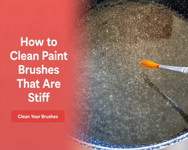 How to Clean Paint Brushes That Are Stiff