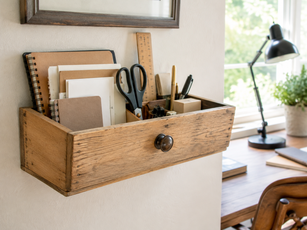 Repurpose an Old Drawer as Wall Storage Repurpose an Old Drawer as Wall Storage