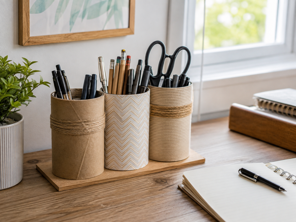 Turn Clean Tin Cans into a Desk Tool Organizer Turn Clean Tin Cans into a Desk Tool Organizer