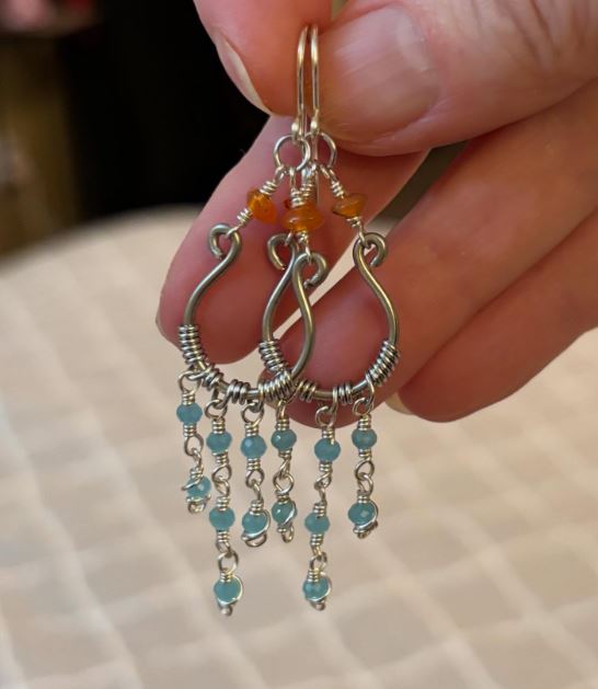 Turn Small Chandelier Crystals into Beaded Drop Earrings