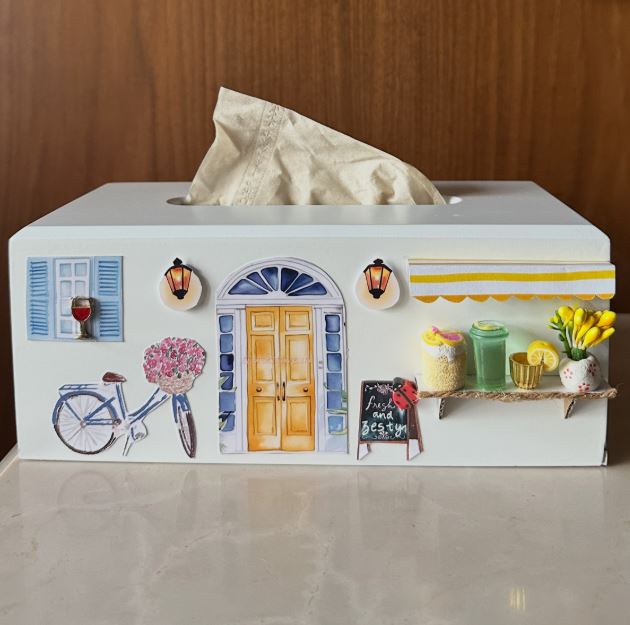 Turn a Plain Tissue Box into a Miniature Shopfront Turn a Plain Tissue Box into a Miniature Shopfront