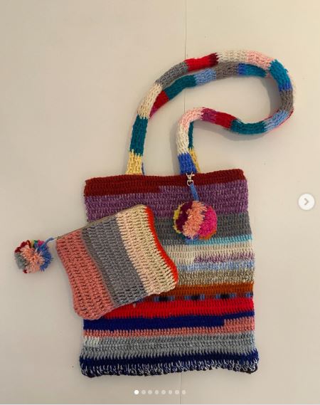 Transform a Crochet Blanket Into a Tote Bag and Small Pouch