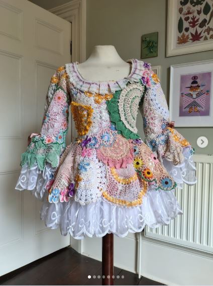 Turn Vintage Doilies Into a Patchwork Dress