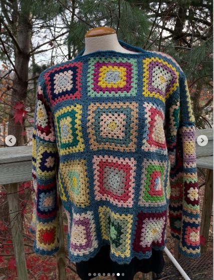 Turn a Thrifted Crochet Blanket Into a Cardigan