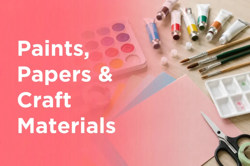 Paints, Papers & Craft Materials